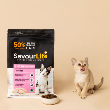 SavourLife Kitten Chicken Dry Cat Food (2kg)