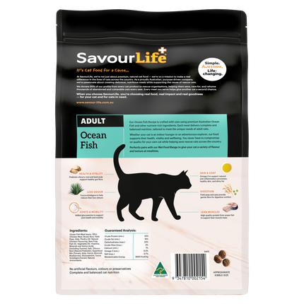 SavourLife Adult Cat Ocean Fish Dry Food (2kg)