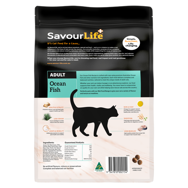 SavourLife Adult Cat Ocean Fish Dry Food (2kg)