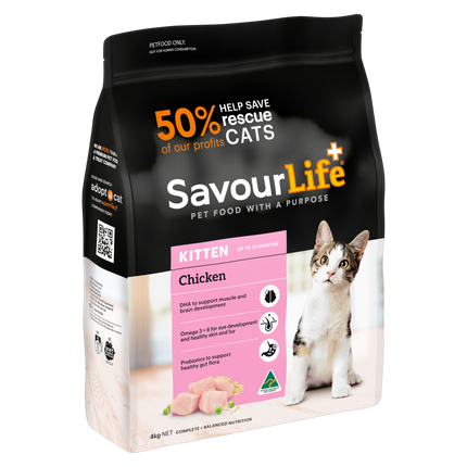 SavourLife Kitten Chicken Dry Cat Food (4kg)