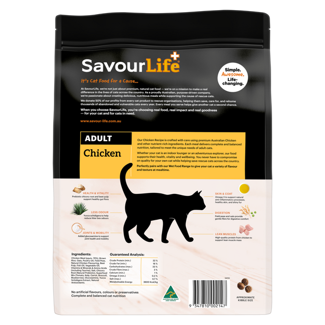 SavourLife Adult Cat Chicken Dry Food (4kg)