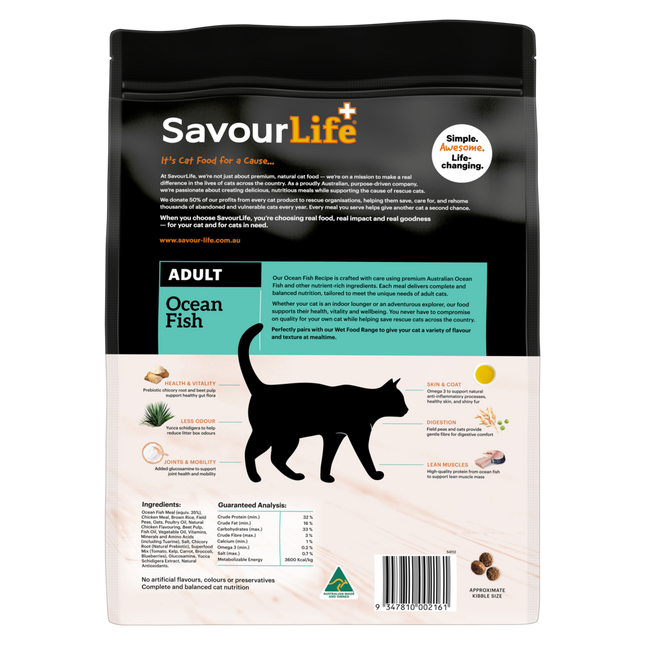 SavourLife Adult Cat Ocean Fish Dry Food (4kg)