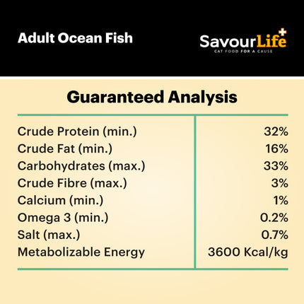 SavourLife Adult Cat Ocean Fish Dry Food (4kg)