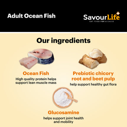 SavourLife Adult Cat Ocean Fish Dry Food (4kg)