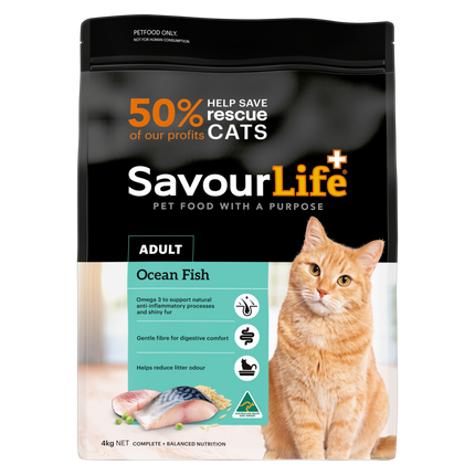 SavourLife Adult Cat Ocean Fish Dry Food (4kg)