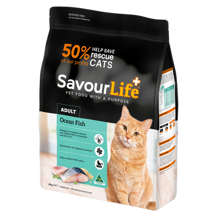 SavourLife Adult Cat Ocean Fish Dry Food (4kg)