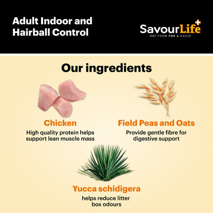SavourLife Care Plus Adult Cat Hairball Control Chicken Dry Food (4kg)