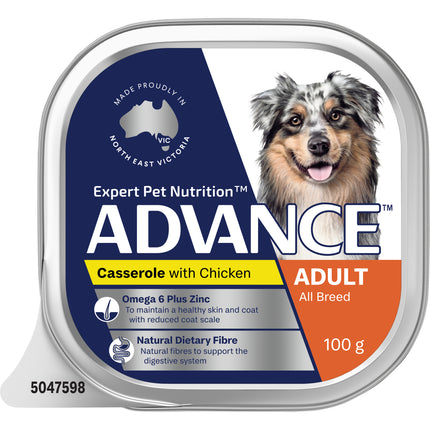 ADVANCE - Adult All Breed Chicken Casserole Dog Wet Food (100g x 12pk)