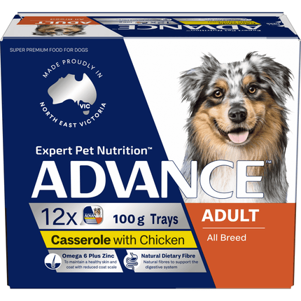 ADVANCE - Adult All Breed Chicken Casserole Dog Wet Food (100g x 12pk)