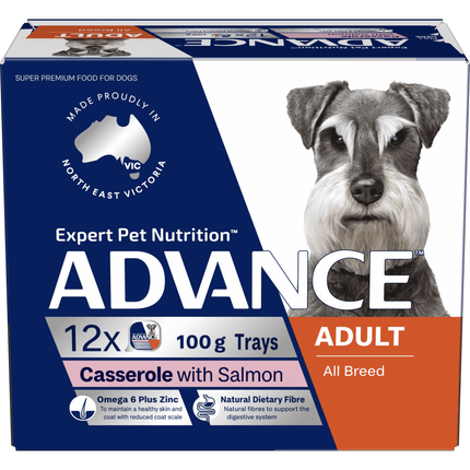 ADVANCE - Adult All Breed Salmon Casserole Dog Wet Food (100g x 12pk)