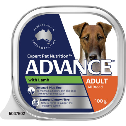 ADVANCE - Adult All Breed with Lamb Dog Wet Food (100g x 12pk)