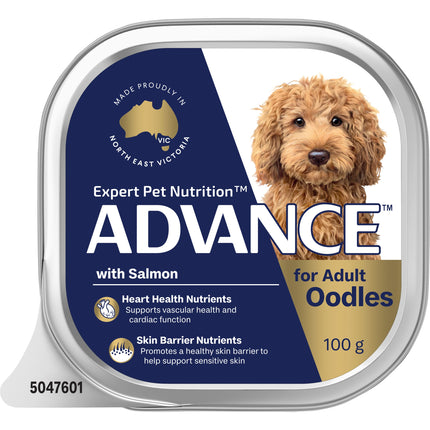 ADVANCE - Oodles Adult with Salmon Dog Wet Food (100g x 12pk)