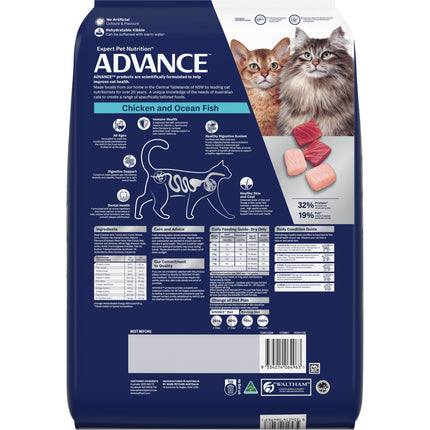 Advance Dry Multi-Cat Adult Chicken and Ocean Fish 8kg