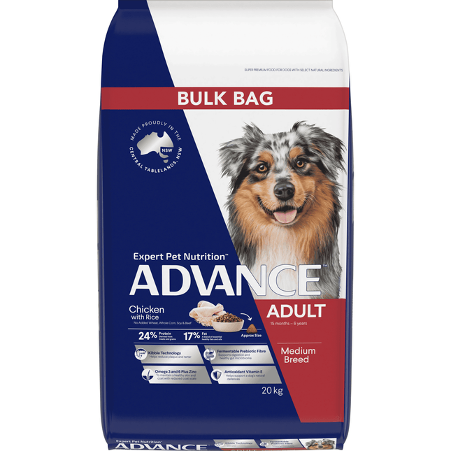 ADVANCE - Adult Medium Breed Chicken with Rice Dog Dry Food (20kg)