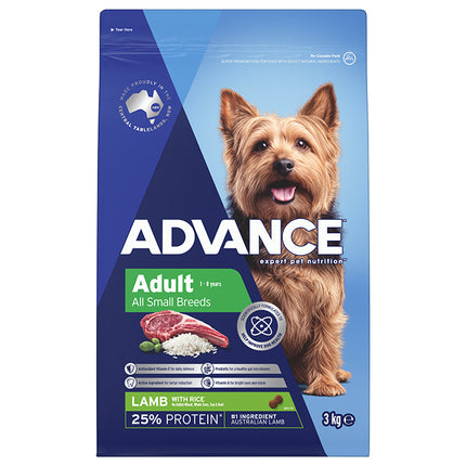 ADVANCE Adult Small Breed Lamb with Rice Dog Dry Food 3kg