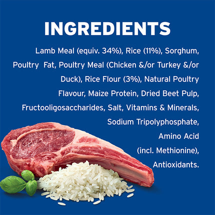 ADVANCE Adult Medium Breed Lamb with Rice Dog Dry Food 3kg