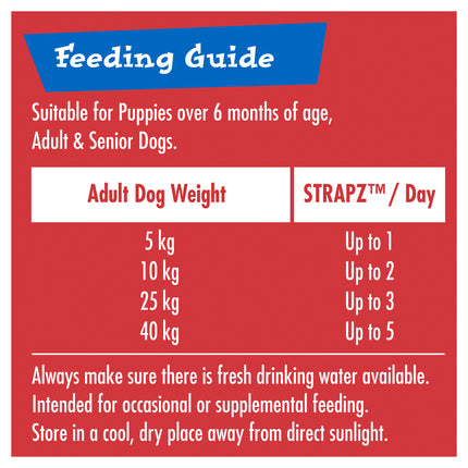SCHMACKOS - STRAPZ Beef (500g)