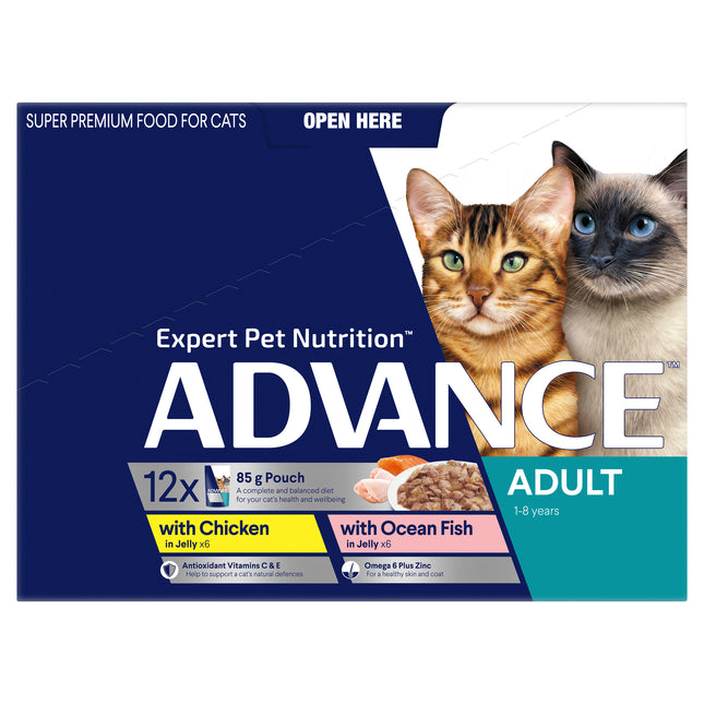 ADVANCE - Adult Multi Variety in Jelly Cat Wet Food (12pk x 85g)