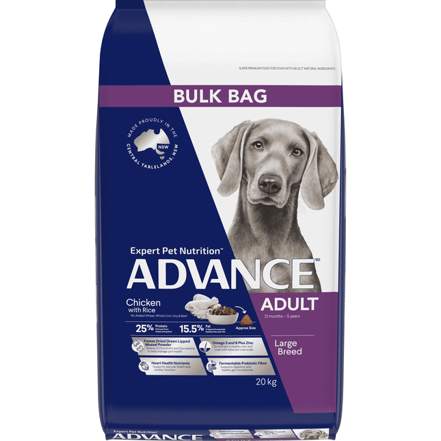 ADVANCE - Adult Large Breed Chicken with Rice Dog Dry Food (20kg)
