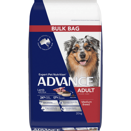 ADVANCE - Adult Medium Breed Lamb with Rice Dog Dry Food (20kg)