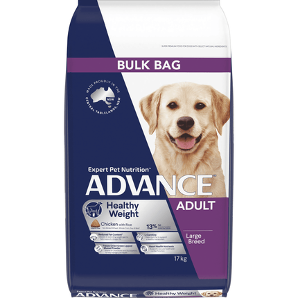 ADVANCE - Healthy Weight Adult Large Breed Chicken with Rice Dog Dry Food (17kg)