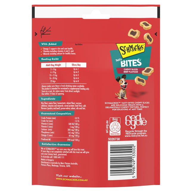 SCHMACKOS - Tasty Bites Chewy Slices Beef (155g)