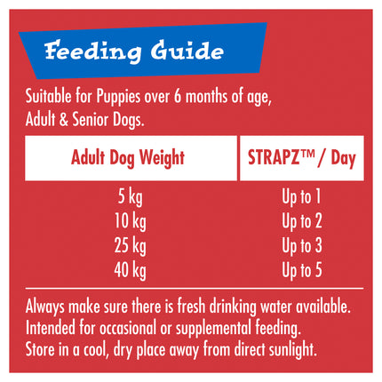 SCHMACKOS - STRAPZ Beef, Liver & Chicken (500g)