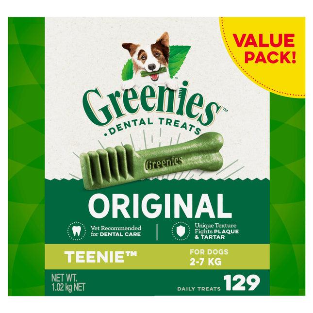GREENIES - Original Value Pack Teenie Dog Treat (1kg)