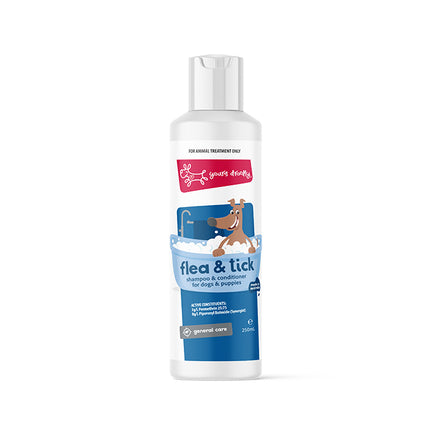 Yours Droolly Flea & Tick Dog Shampoo & Conditioner 250ml