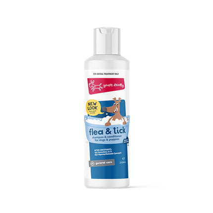 Yours Droolly Flea & Tick Dog Shampoo & Conditioner 250ml