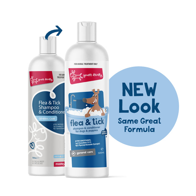 Yours Droolly Flea & Tick Dog Shampoo & Conditioner 500ml