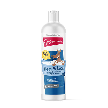 Yours Droolly Flea & Tick Dog Shampoo & Conditioner 500ml