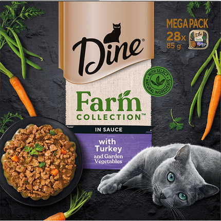 DINE Farm Collection Turkey w Garden Vegetables 85g 28 pk