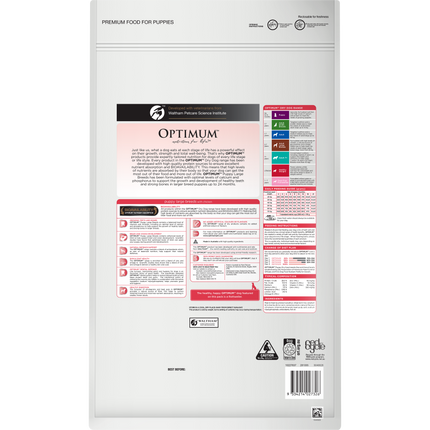 OPTIMUM - Puppy Large Breed with Chicken Dry Dog Food (15kg)