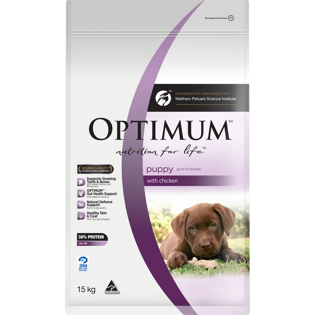 OPTIMUM - Puppy with Chicken Dry Dog Food (15kg)