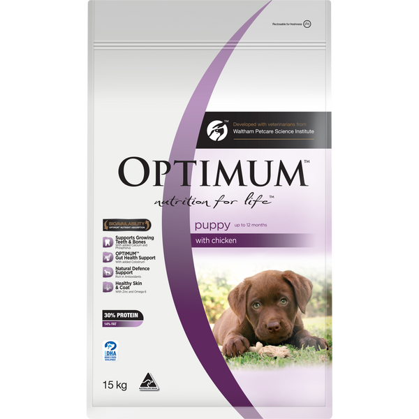 OPTIMUM Puppy with Chicken Dry Dog Food (15kg) – Pets Domain