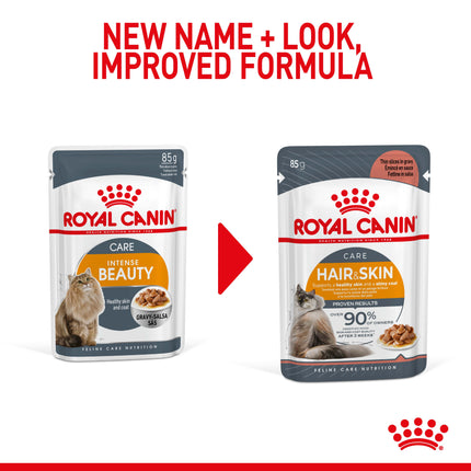 Royal Canin - Hair & Skin Care Gravy Adult Cat Wet Food (85g x 12pk)