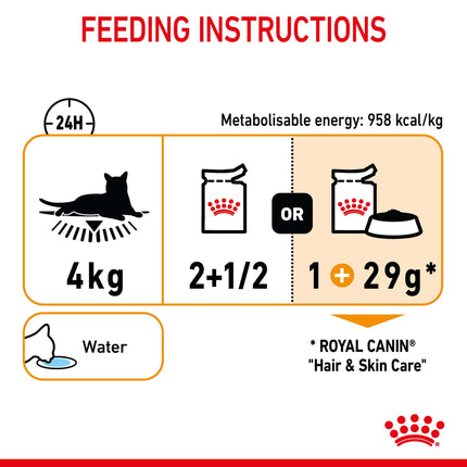 Royal Canin - Hair & Skin Care Gravy Adult Cat Wet Food (85g x 12pk)