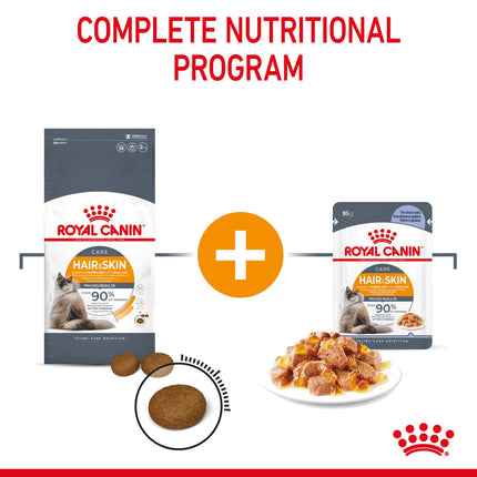 Royal Canin - Hair & Skin Care Jelly Adult Cat Wet Food (85g x 12pk)