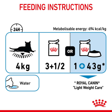 Royal Canin - Light Weight Care Gravy Adult Cat Wet Food (85g x 12pk)