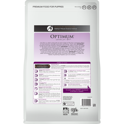 OPTIMUM - Puppy with Chicken Dry Dog Food (3kg)