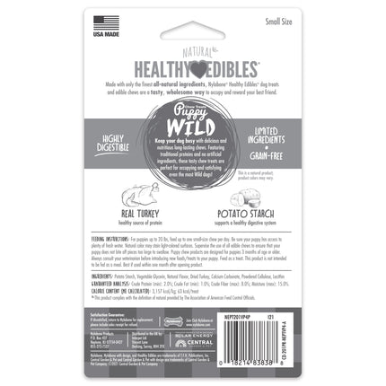 Nylabone Healthy Edibles Wild Puppy Small - Turkey 4pk