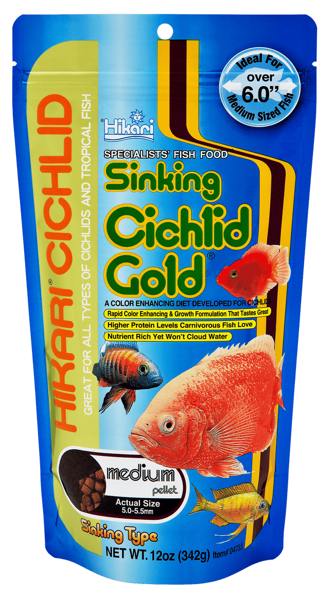 Hikari - Sinking Cichlid Gold - Medium Pellets (342g)
