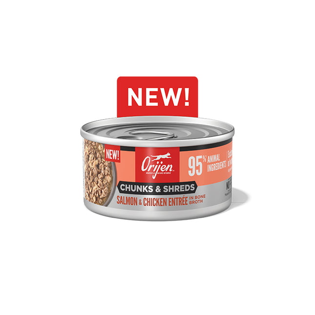 Orijen Cat Chunks and Shreds Salmon & Chicken 12x85g