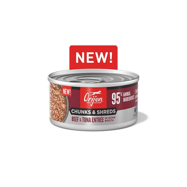 Orijen Cat Chunks and Shreds Tuna & Beef 12x85g