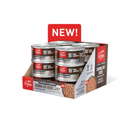 Orijen Cat Chunks and Shreds Regional Red 12x85g