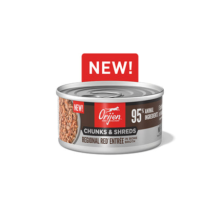 Orijen Cat Chunks and Shreds Regional Red 12x85g