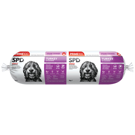Prime100 SPD Fresh Roll Turkey and Flaxseed 2kg