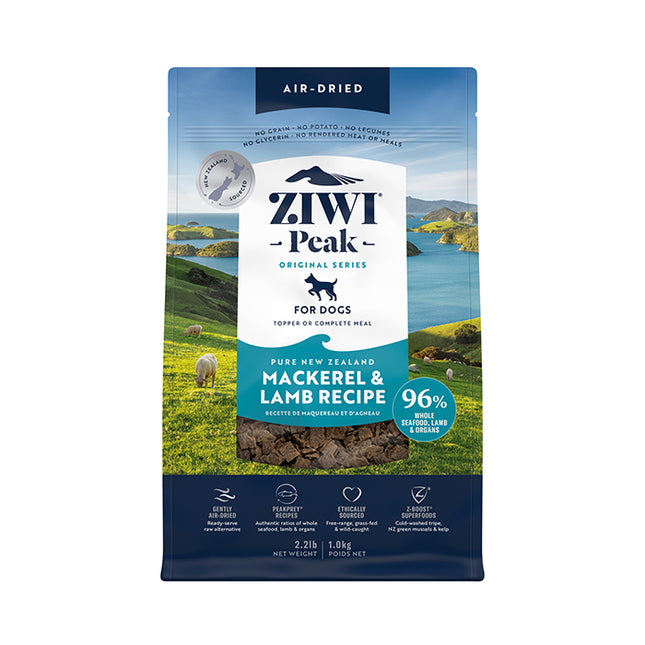 Ziwi Peak Air Dried Mackerel & Lamb Dog Dry Food 1kg
