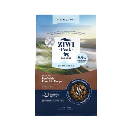 Ziwi Peak Steam & Dried Beef Dog Dry Food 800g